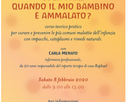 Corso pratico Cosa fare quando il mio bambino è ammalato?