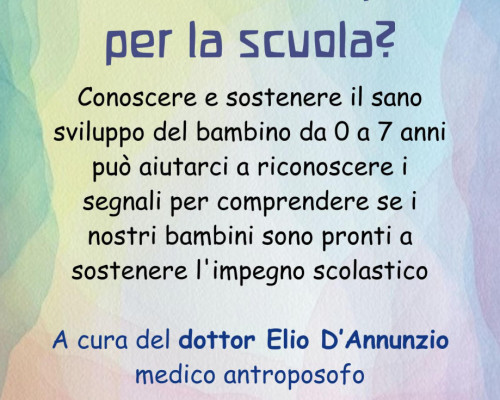 Il mio bambino e´ pronto per la scuola?